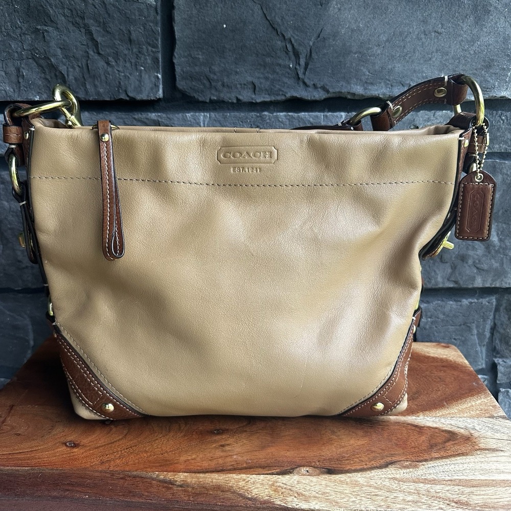 COACH (2006) Vintage Carly Large Slouchy Hobo Bag Leather Shoulder Purse Y2K